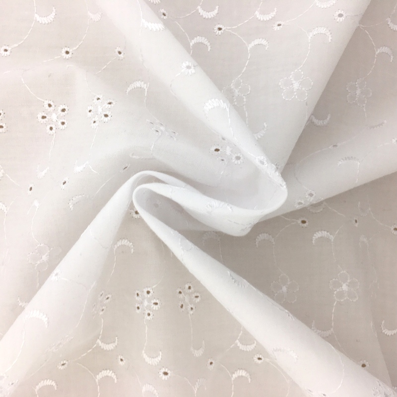 5 Hole Broderie Anglaise WHITE